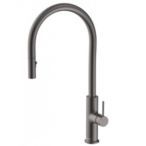 Kaya Pull Out Sink Mixer, Gun Metal